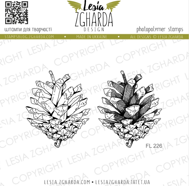 Набор штампов Lesia Zgharda "Шишки FL226"