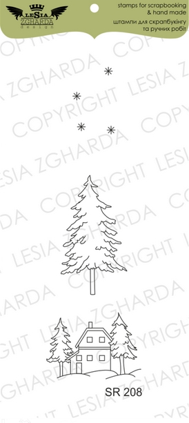 Набор штампов Lesia Zgharda "Сценки для баночек"