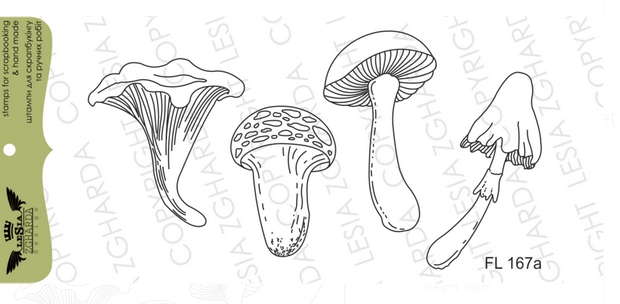 Набор штампов Lesia Zgharda "Грибы"