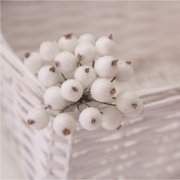 Букет сахарных ягодок, цвет белый