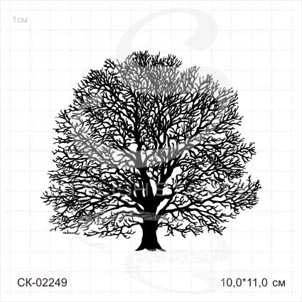 Штамп Stylish Stamps "Дерево большое"