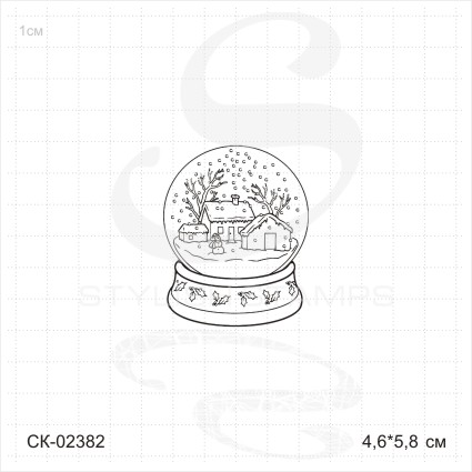 Штамп Stylish Stamps "Снежный шар"