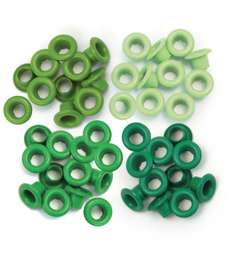 Набор люверсов We R Memory Keepers. Оттенки зелёного.