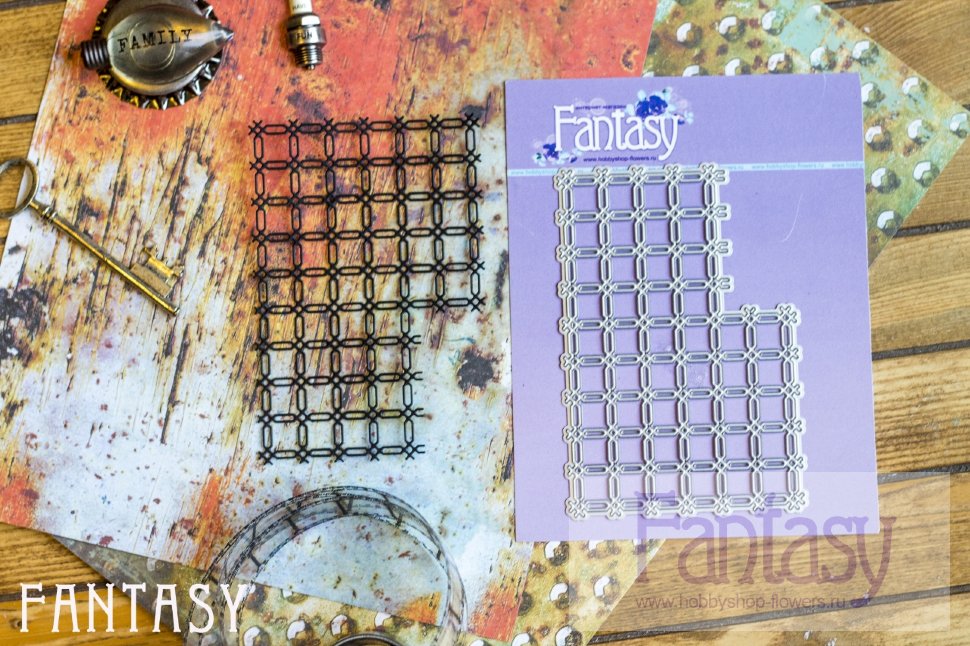 Ножи для вырубки Fantasy "Сетка шестигранн"
