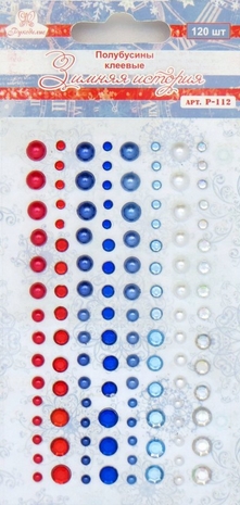 Набор полубусин и страз Рукоделие "Зимняя история"