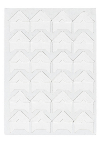 Уголки для фотографий самоклеящиеся Mr.Painter 15х15 мм Белые