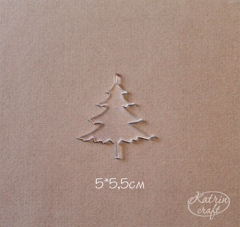 Акриловое украшение "Ёлка маленькая"