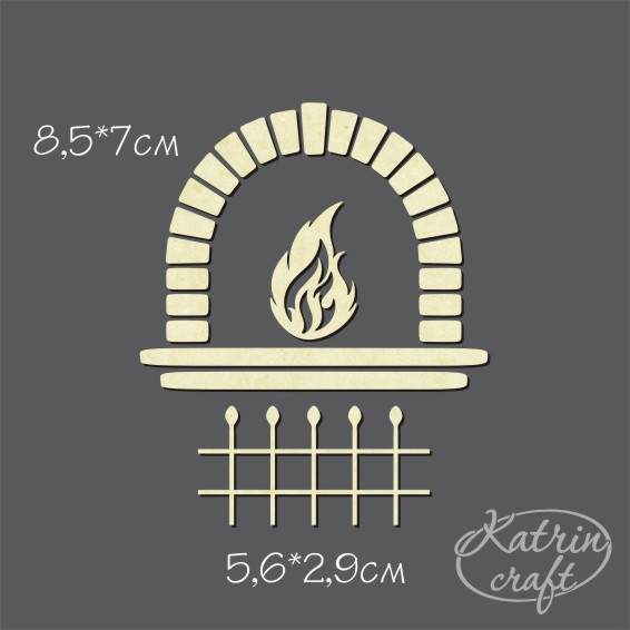 Чипборд "Камин"