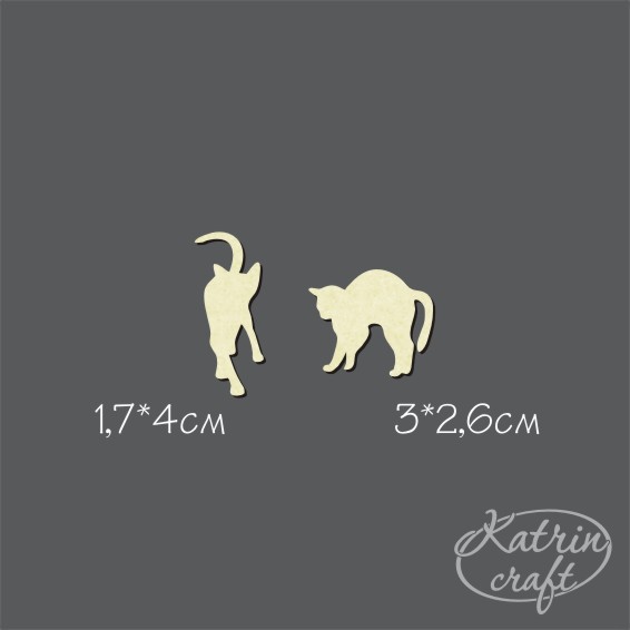 Чипборд "Кошки на крыше"