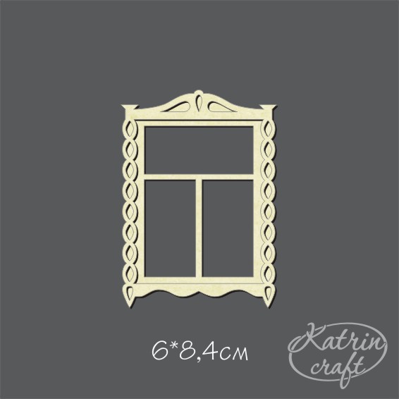 Чипборд "Окно с наличником"