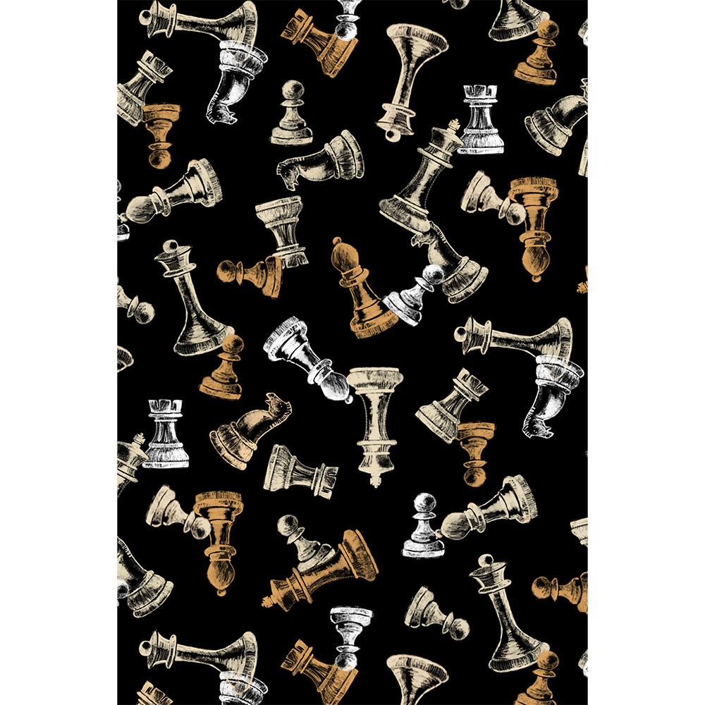 Ткань лоскутная 50 х 55см "4801", шахматы