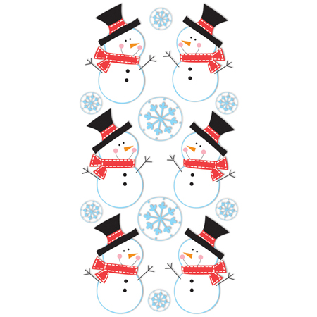 Наклейки Trends International "Снеговики и снежинки"