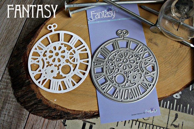 Нож для вырубки Fantasy «Часы с шестеренками»