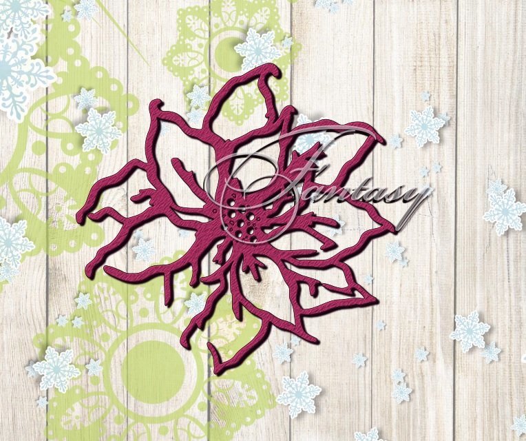 Нож для вырубки Fantasy «Пуансетия 2»