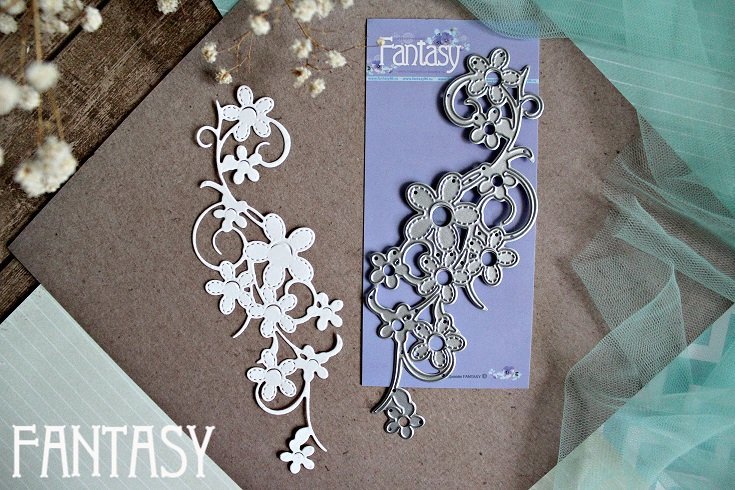 Нож для вырубки Fantasy «Веточка с цветами»