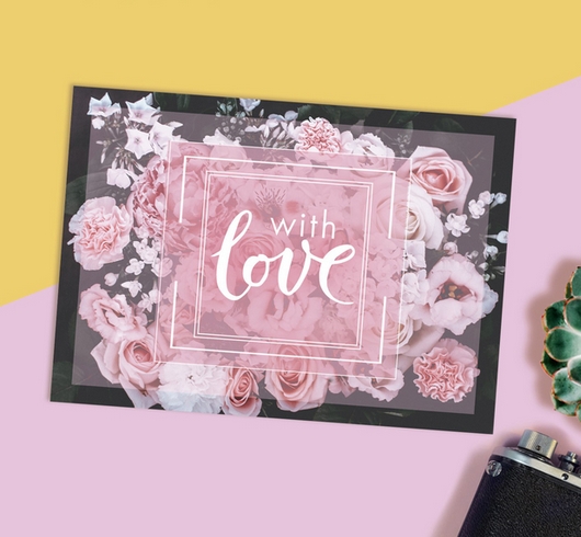 Открытка "With love"