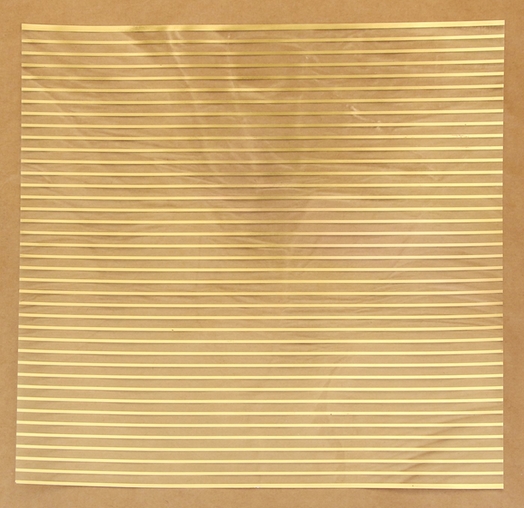 Ацетатный лист (пластик) 30,5 × 30,5 см с фольгированием «Золотые полосы»
