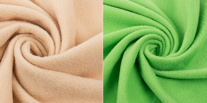 Набор флиса, цвет бежевый+салатовый