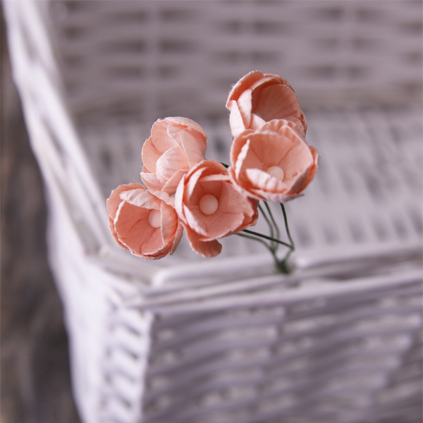 Букет лютиков 1,6 см, 5 шт, цвет абрикосовый