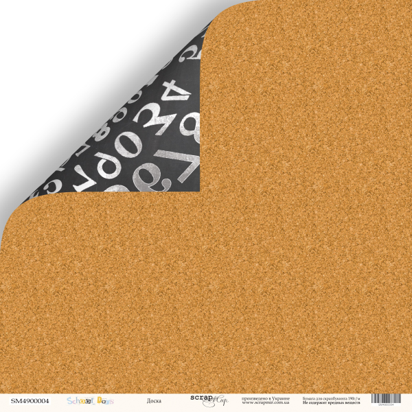 Бумага Scrapмир "School Days", Доска (SM411)