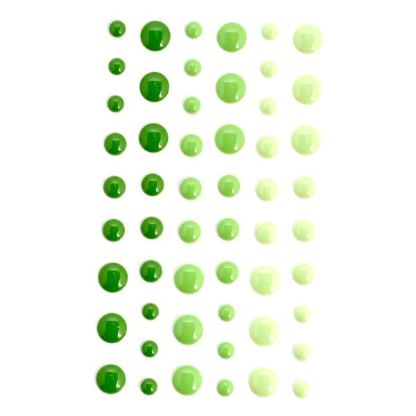 Эмалевые точки "Оттенки зелёного"