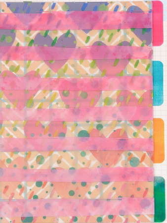 Разделители для планера АртУзор «Сердечки», ацетатные, 6 шт