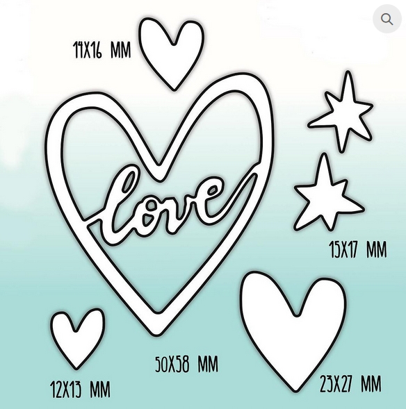 Ножи для вырубки mimi cut "Реальная любовь"