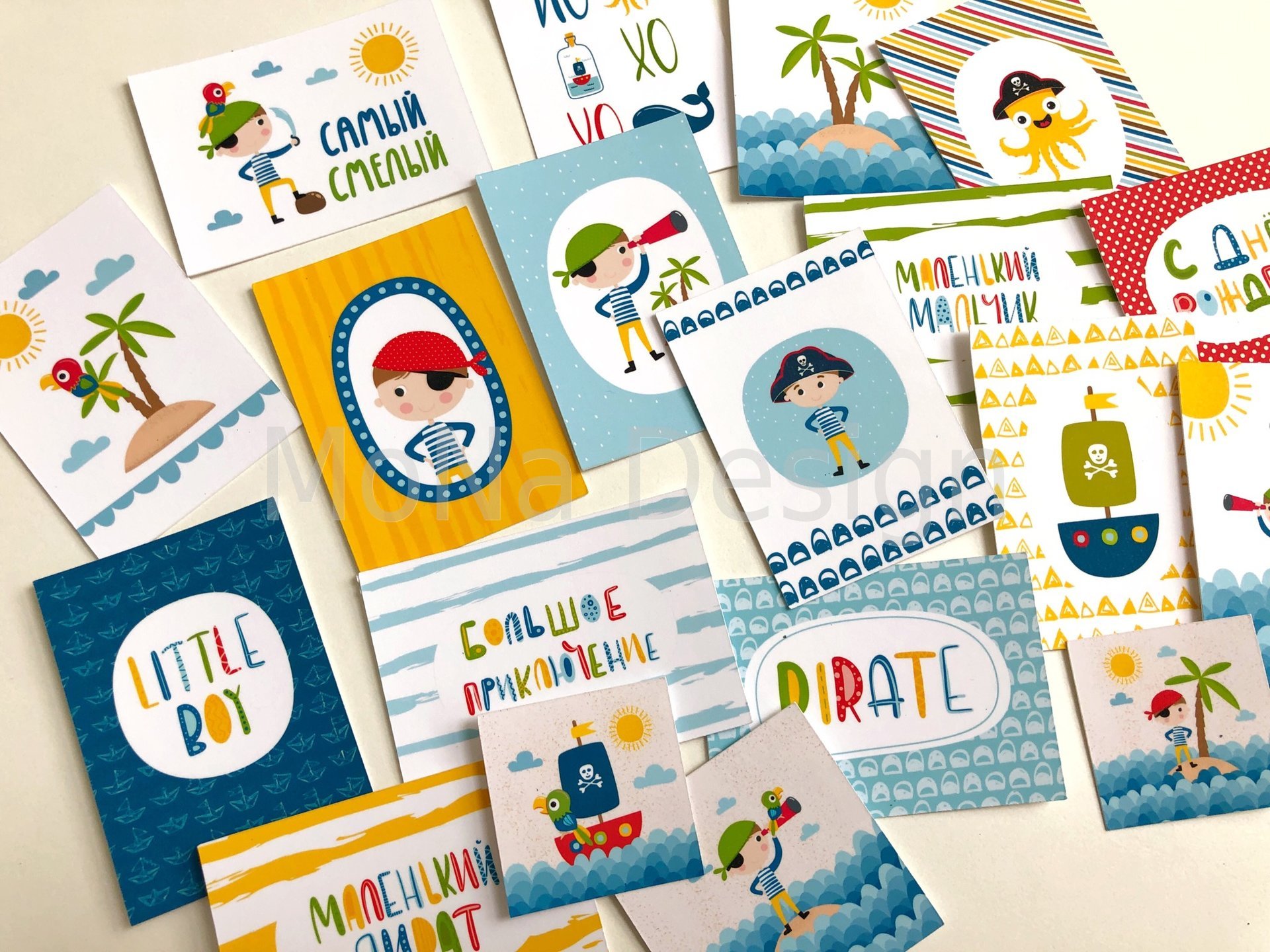 Набор карточек MONAdesign "Маленький пират"
