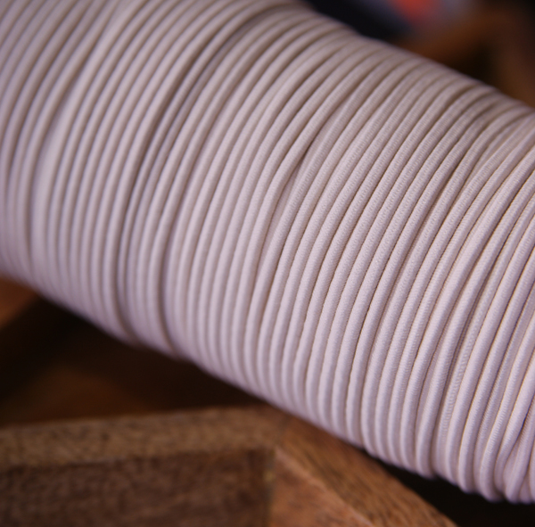 Резинка для блокнотов круглая 2 мм, цвет кремовый