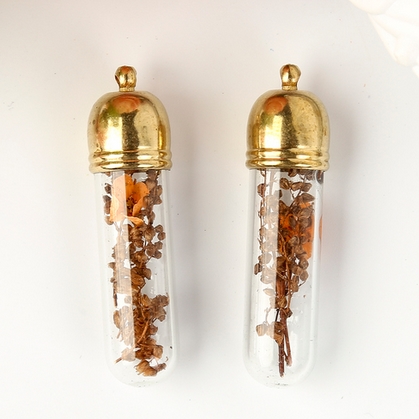 Подвеска "Колба стеклянная с сухоцветом" (844)