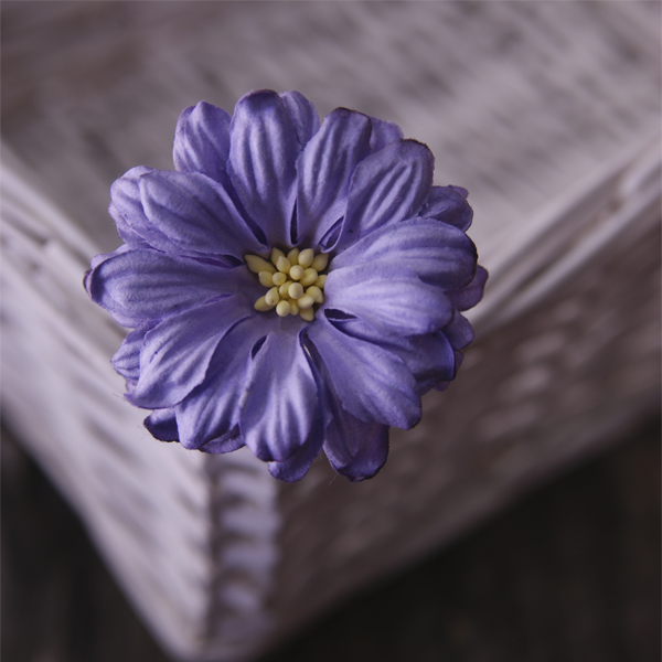 Цветок герберы 5 см, цвет сиреневый