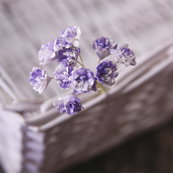 Букет гипсофил, Цвет бело-сиреневый.