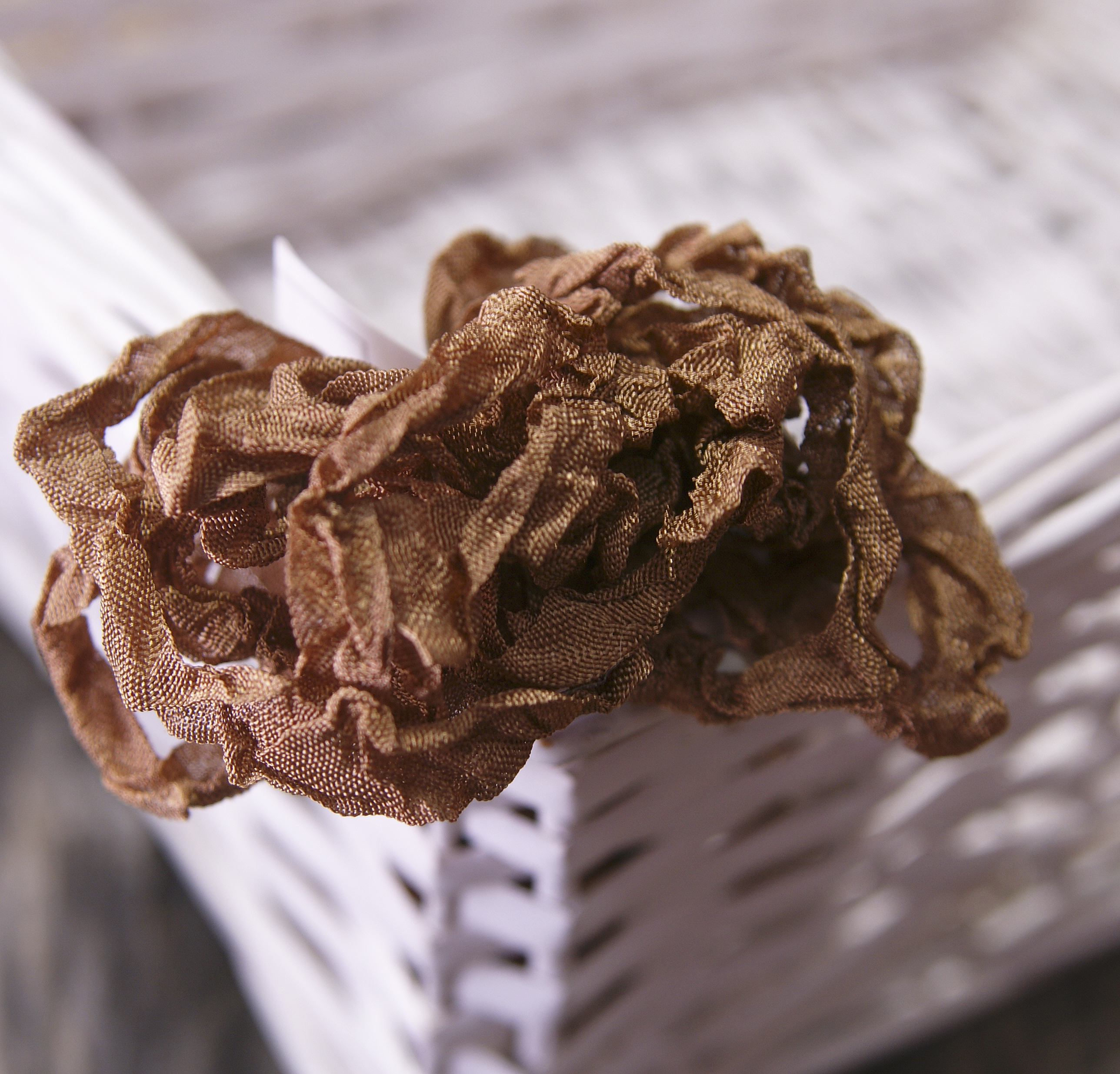 Шебби лента 5 метров, цвет коричневый винтаж