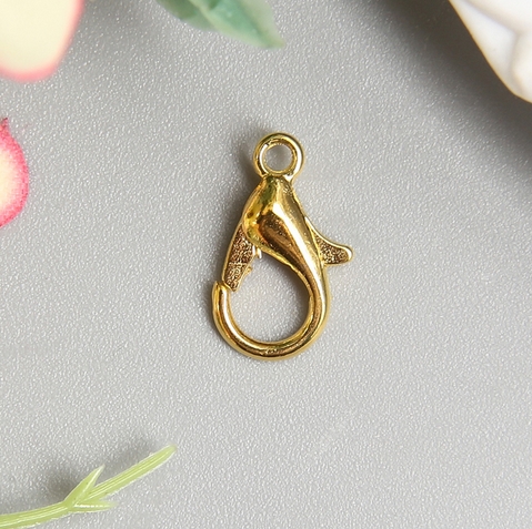 Карабин 12 х 6 мм, цвет золотой (849)