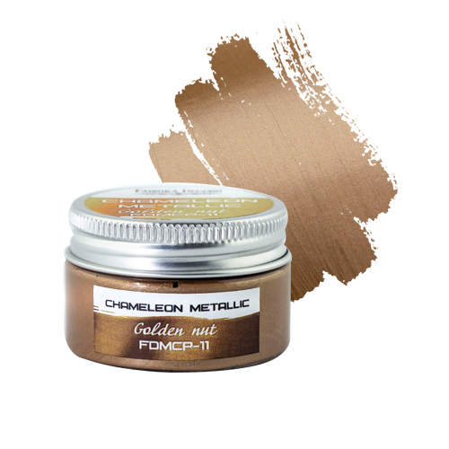 Краска хамелеон металлик Фабрика декора. Цвет Золотой орех