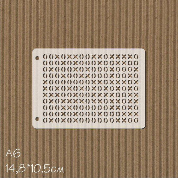 Трафарет Katrin craft А6 "Крестики нолики"