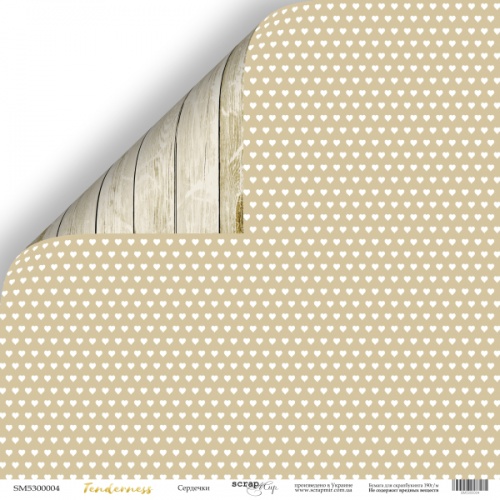 Бумага Scrapмир "Tenderness", Сердечки (SM429)