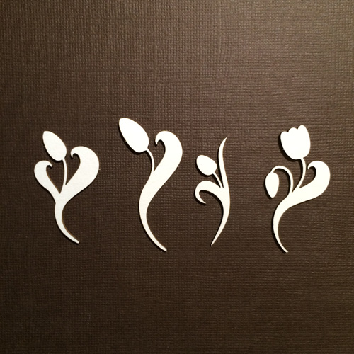 Чипборд "Тюльпаны"