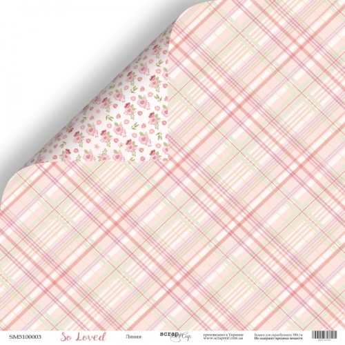 Бумага Scrapмир "So Loved", Линия (SM441)