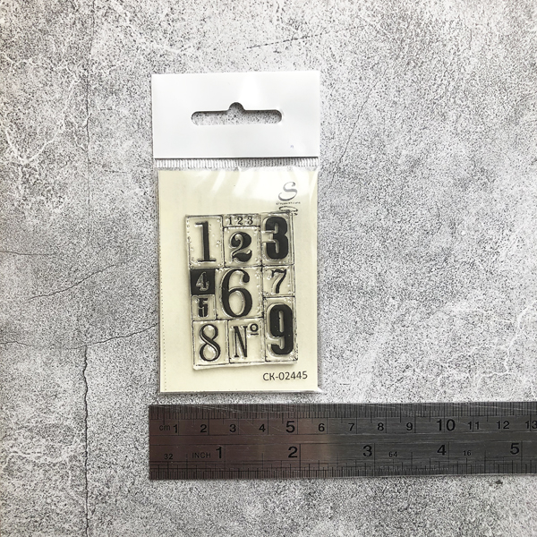 Штамп Stylish Stamps "Фон из разных цифр"