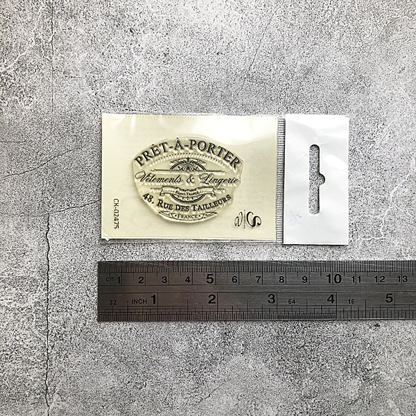 Штамп Stylish Stamps "Витажный лейбл "PRET A PORTER""