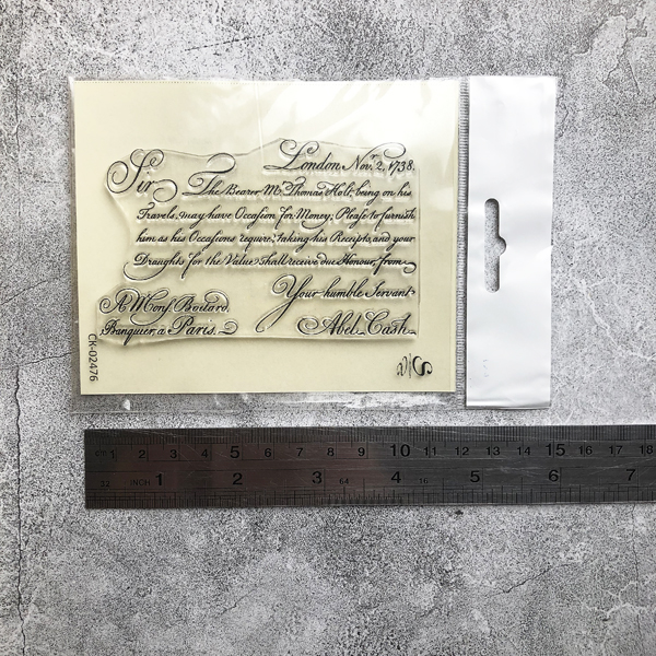 Штамп Stylish Stamps "Рукописный текcт London"