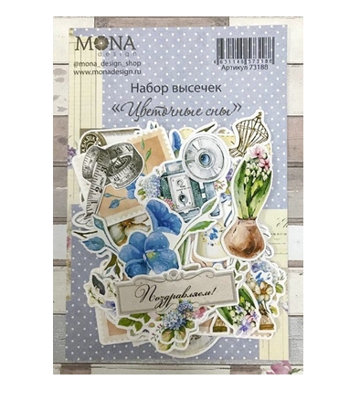 Набор картонной вырубки MONAdesign "Цветочные сны"