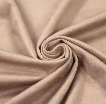 Замша искусственная на трикотаже 32 х 65 см , цвет бежевый