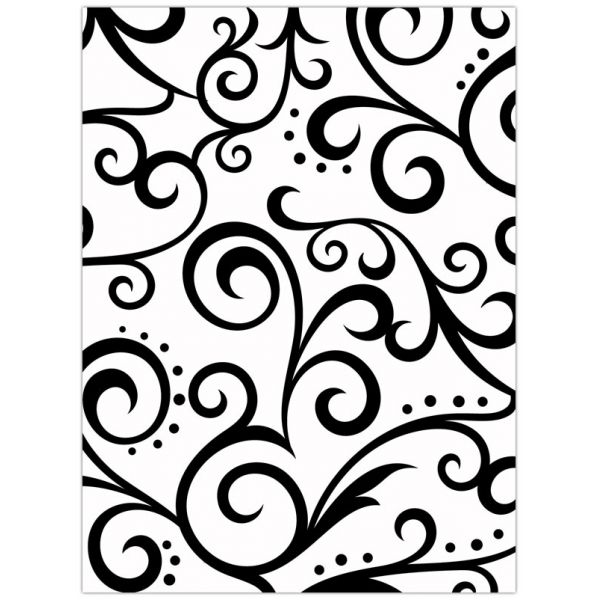 Папка для тиснения Darice "Scroll Background