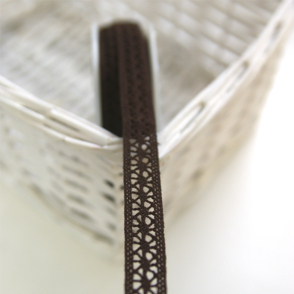 Кружево вязаное 15 мм , цвет шоколадный (170402)