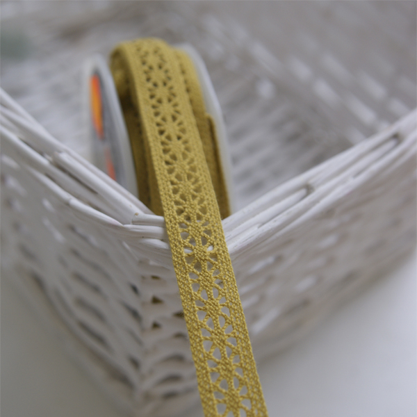 Кружево вязаное 15 мм , цвет горчица (170471)