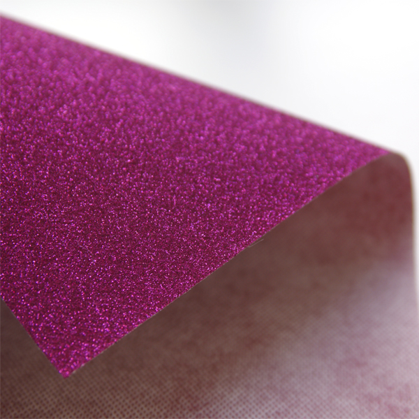 Ткань с глиттером, отрез 28 х 28 см. Цвет фуксия