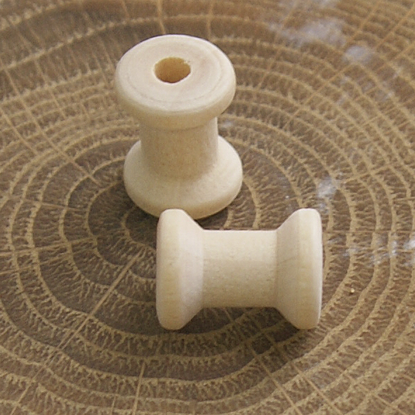 Катушка деревянная мини, цвет натуральный