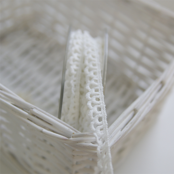 Кружево 1 см "Петельки" цвет белый